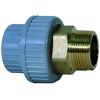 Sleeve union PVC-C/brass metric - cylindrical external thread BSPT 729.550.907 PN16 25mm x 3/4"